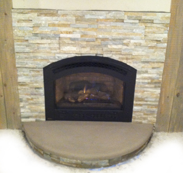 stone veneer fireplace upgrade Salem MA