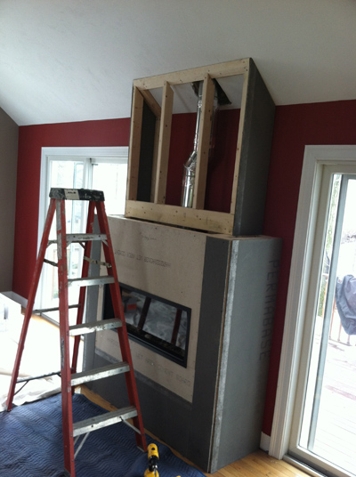 Gas Fireplace with RealStone