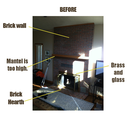 fireplace facelift andover MA stone fireplace
