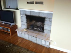 Swampscott MA stone Veneer using drystack