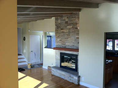 Swampscott MA stone Veneer using drystack