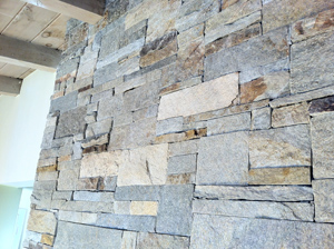 Swampscott MA stone Veneer using drystack