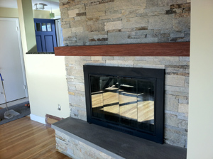 Swampscott MA stone Veneer using drystack