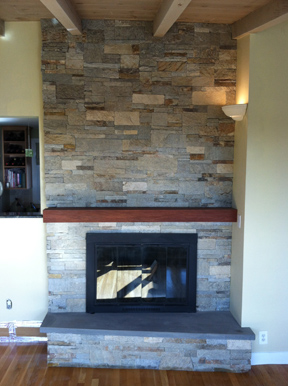 Swampscott MA stone Veneer using drystack